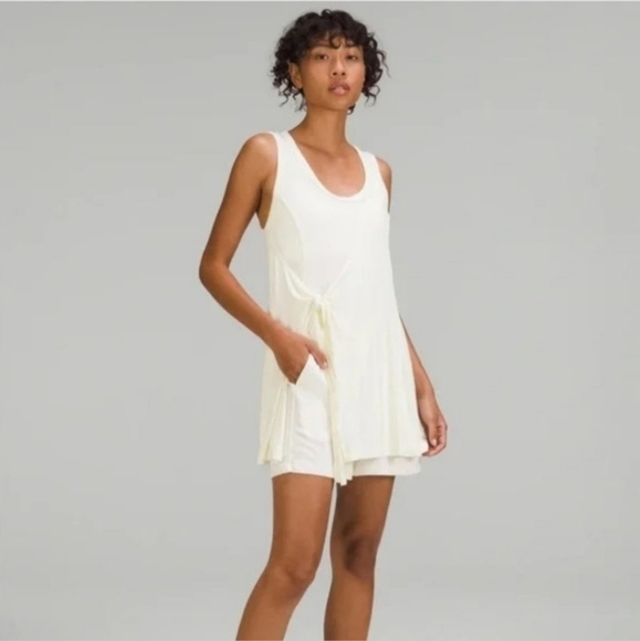 NWT Lululemon Ivory Modal Wrap Romper SIZE 0 - Picture 1 of 8